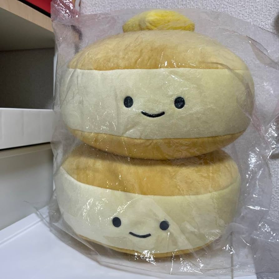 にっこりーノ　スゴロクくじ　BIGなホットケーキ（おめかし仕様）のぬいぐるみ にっこりーノ スゴロクくじ BIGなホットケーキ（おめかし仕様